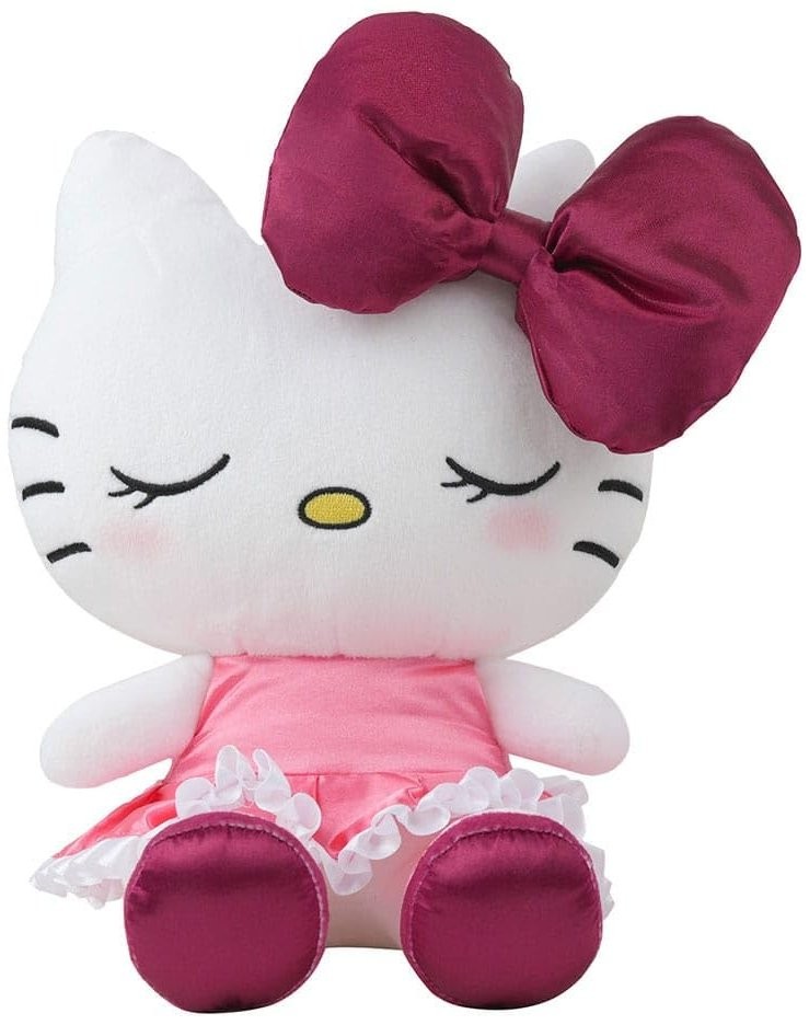 Peluche Sakami Sanrio Hello Kitty – Vestido de Veludo Vermelho (22 cm)
