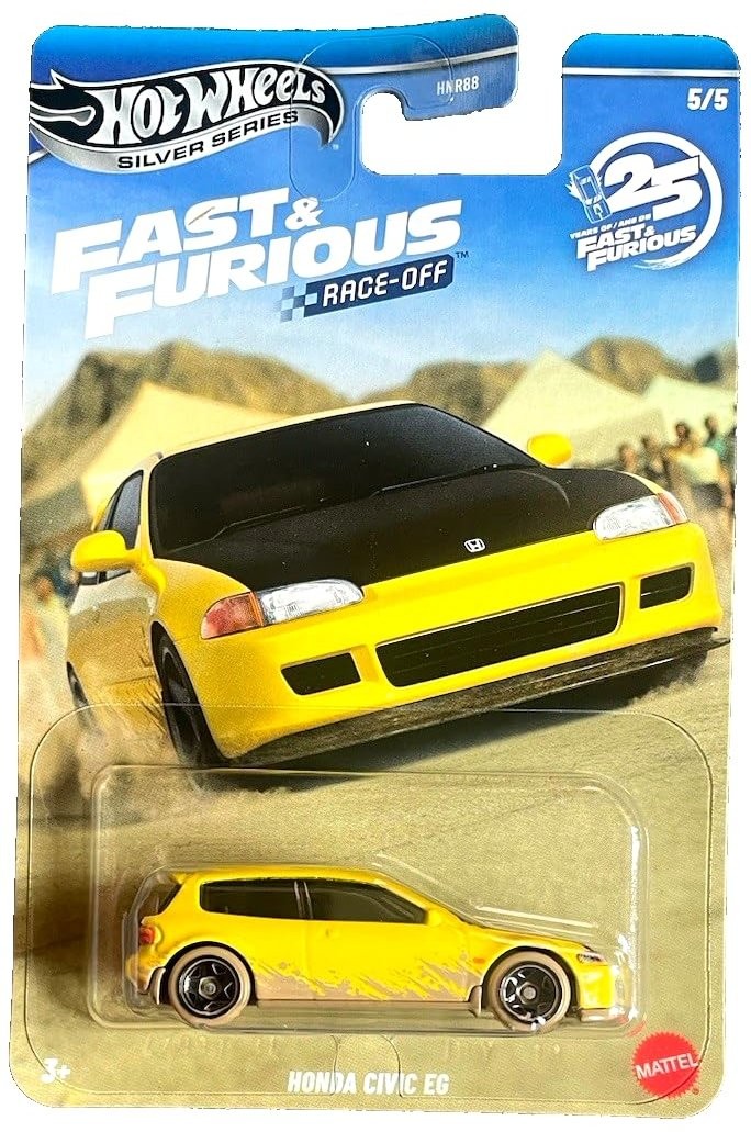 Carro Hot Wheels Silver Series:Fast &Furious Race-Off - Honda Civic EG 1:64