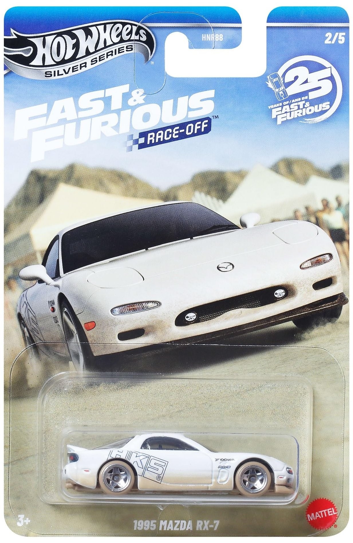 Carro Hot Wheels Silver Series:Fast &Furious Race-Off - 1995 Mazda RX-7 1:64