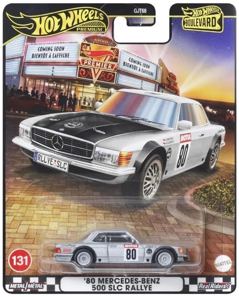 Carro Hot Wheels Premium Boulevard - 1980 Mercedes-Benz 500 SLC Rallye 1:64