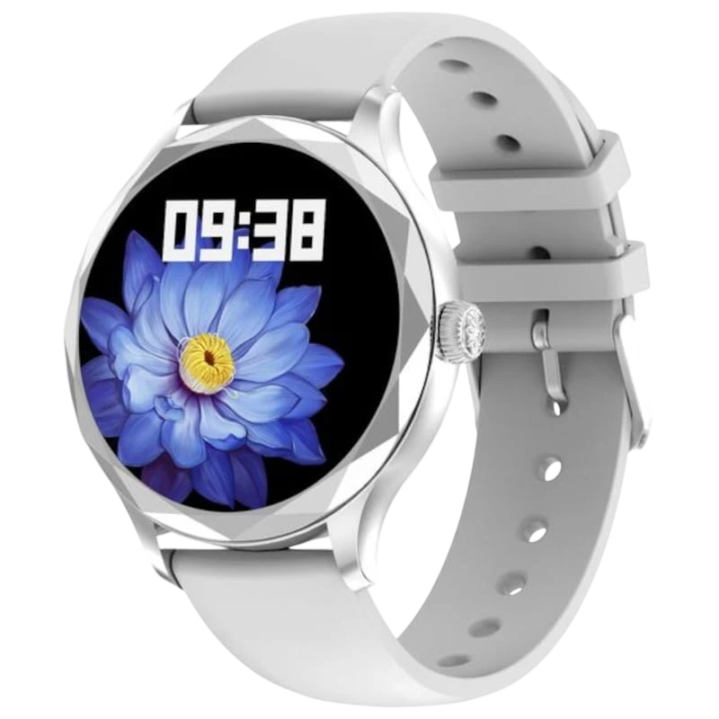 DT NO.1 DT Diamond Prata 1,3 polegadas 4 dias Smartwatch