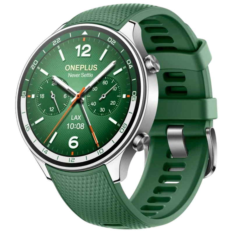 OnePlus Watch 2R Verde 1,43 polegadas AMOLED GPS NFC 12 dias +100 desportos 5ATM