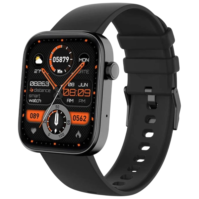COLMI P71 Preto 1,9 polegadas IPS 7 dias +100 desportos IP68 Smartwatch