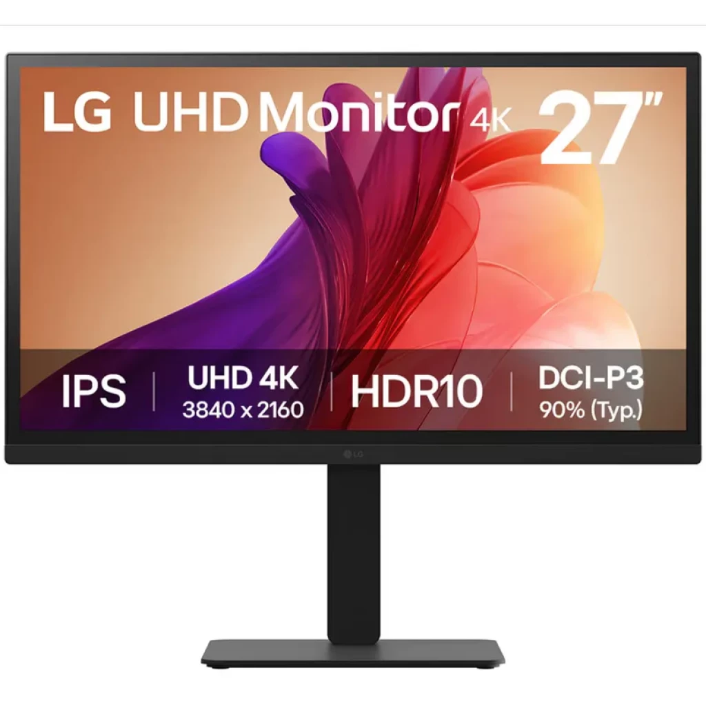LG 27BA45U-B Preto 27 polegadas 4K HDR10 5ms Monitor