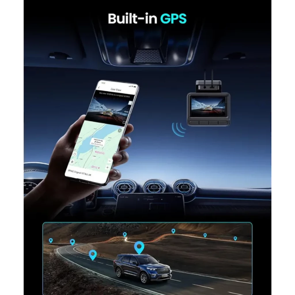 DDPAI Z50 Pro GPS 4K WiFi 5GHz 3 polegadas visão noturna modo estacionamento supercondensador ADAS Dashcam