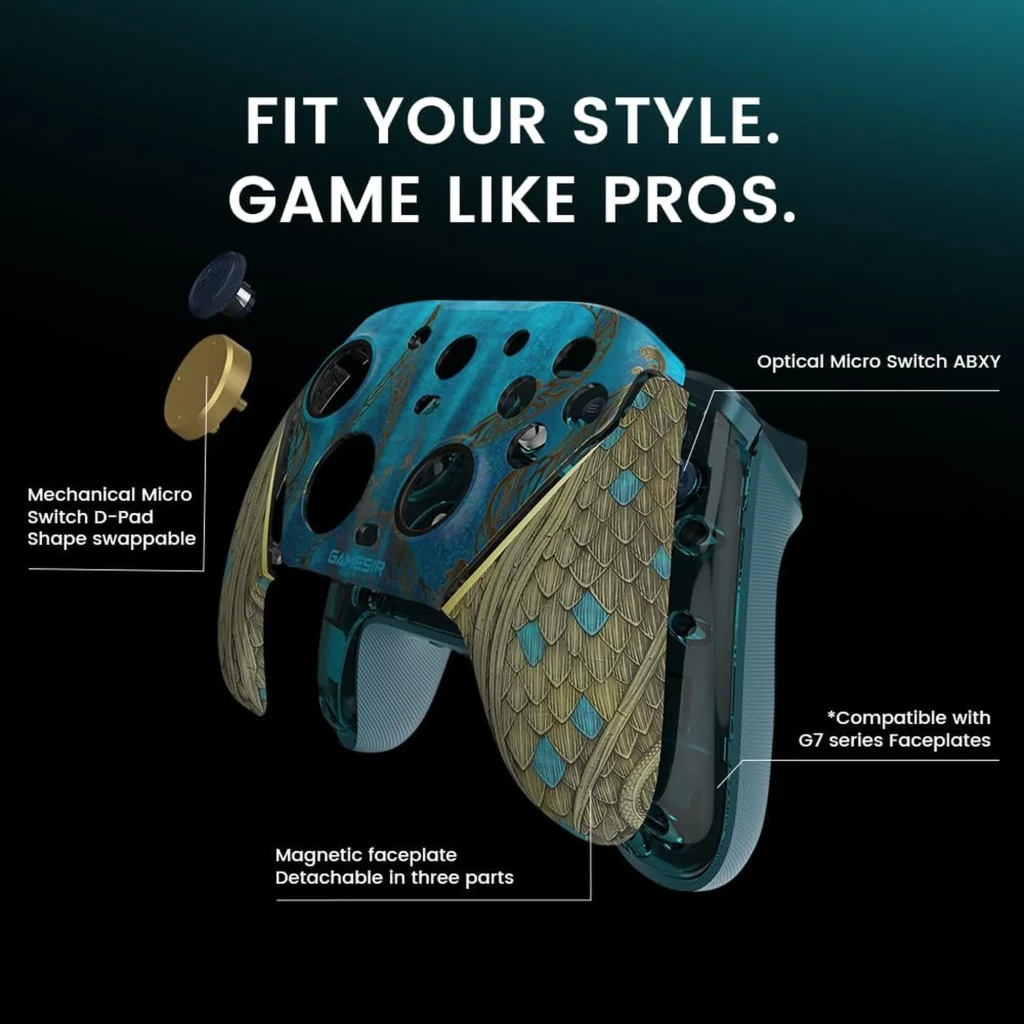GameSir G7 Pro Wuchan Edition com Base de carregamento PC/Xbox/Android Comando