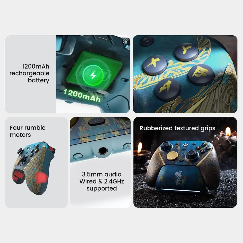 GameSir G7 Pro Wuchan Edition com Base de carregamento PC/Xbox/Android Comando