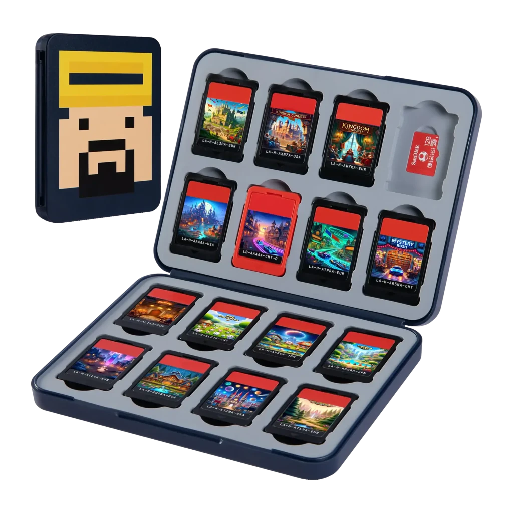 Porta-cartões FUNLAB Switch Game Card Holder Dave Collab Edition