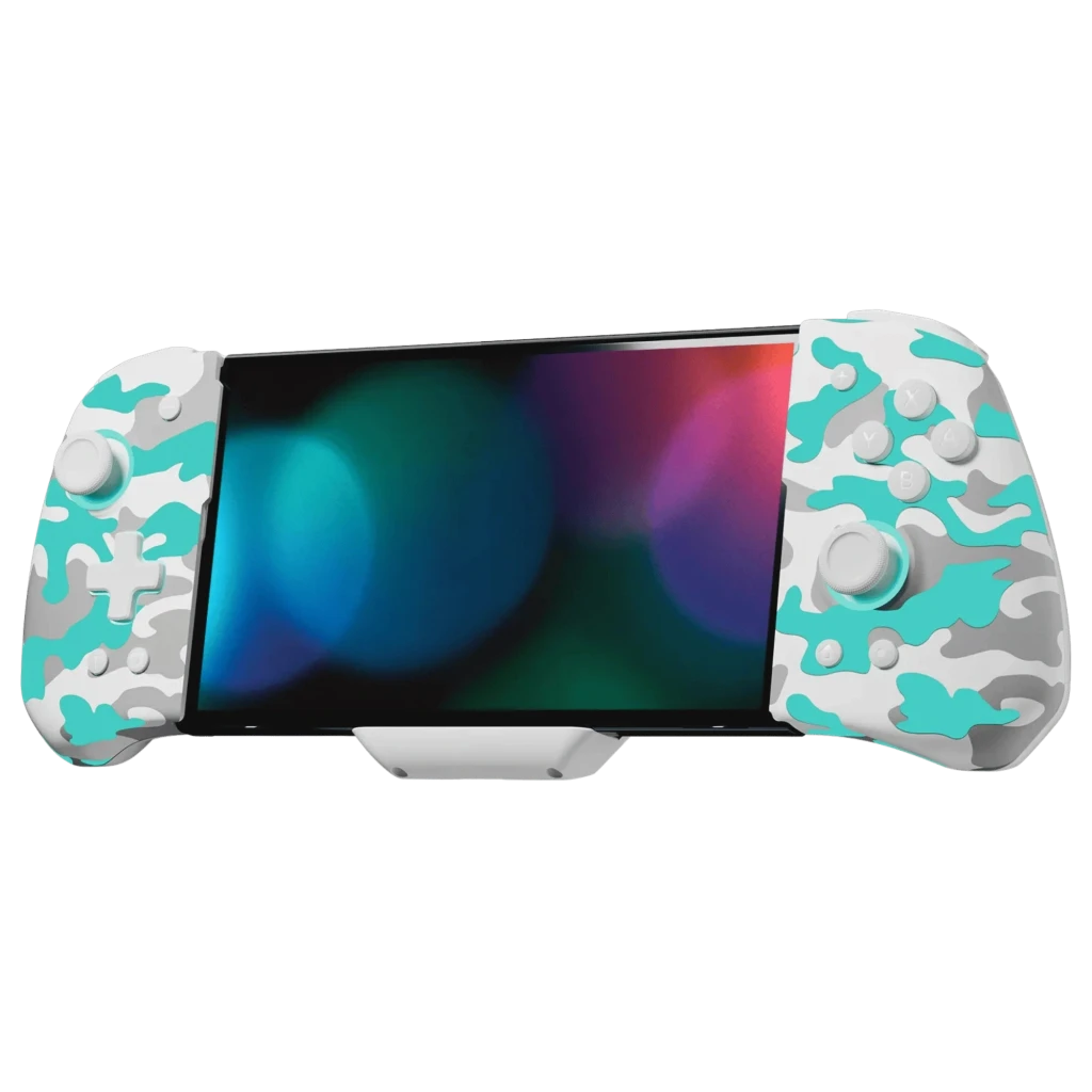 FUNLAB Luminpad Wireless Gripcon Camuflagem Branco para Switch/Switch OLED botões programáveis Comando sem fios