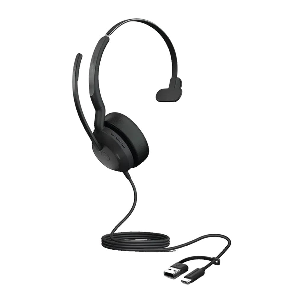 Jabra Evolve2 50 Mono USB-C/A Diadema ANC com microfone Auriculares