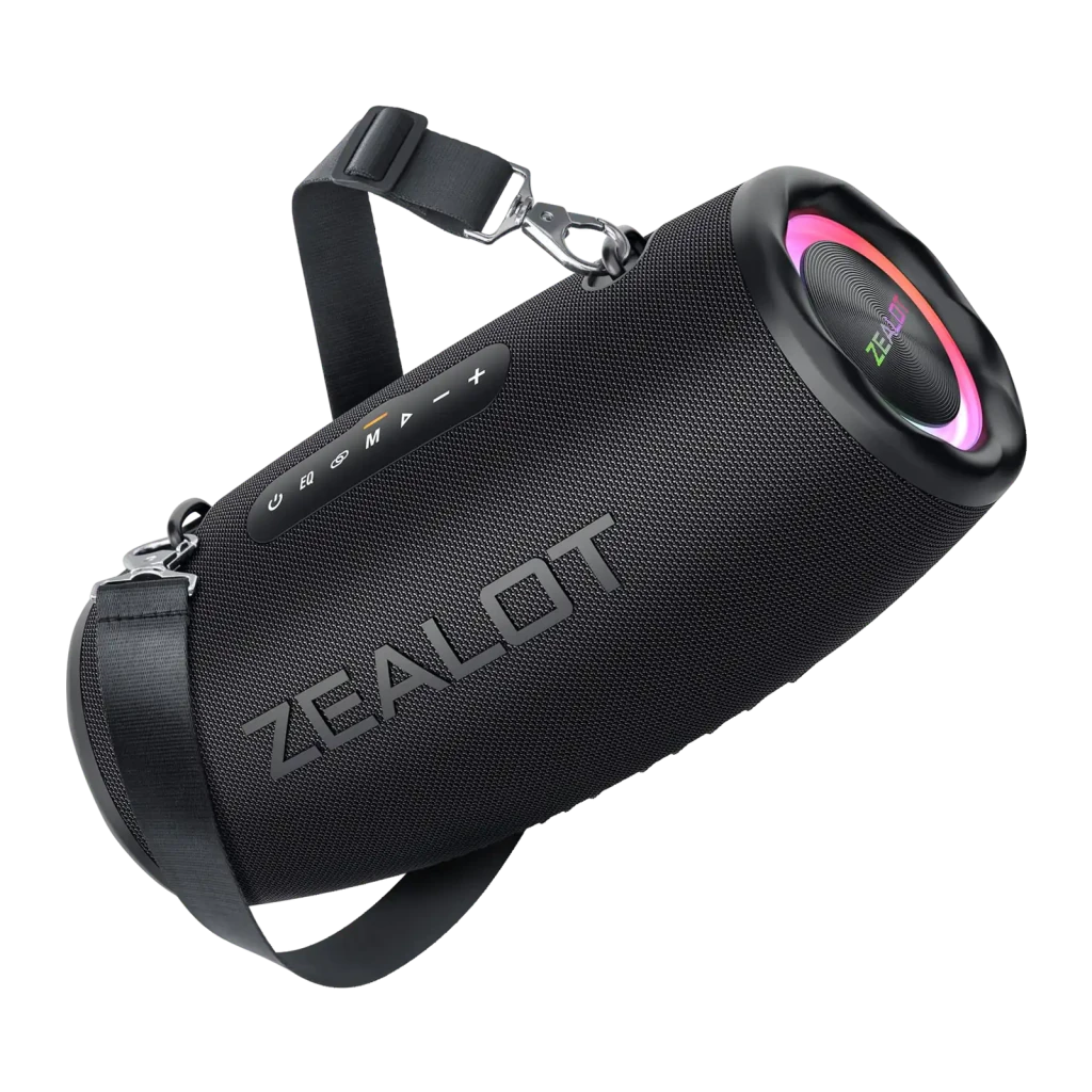 Zealot S87 Preto 80W 40h IP67 16000mAh Coluna Bluetooth 5.2
