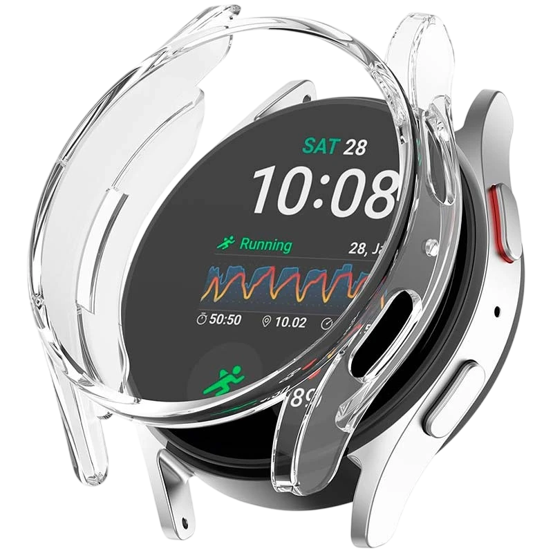 Capa PC + Vidro Temperado Samsung Galaxy Watch Ultra 2 Transparente