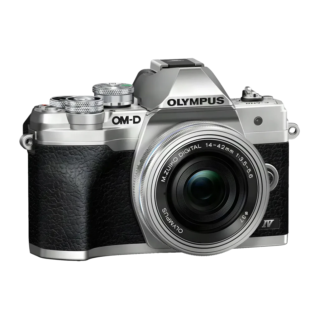 Olympus OM-D E-M10 Mark IV Prata Micro 4/3 Live MOS 4K UHD 30fps 20,3MP 3 polegadas WiFi Bluetooth 4.2 Câmara evil