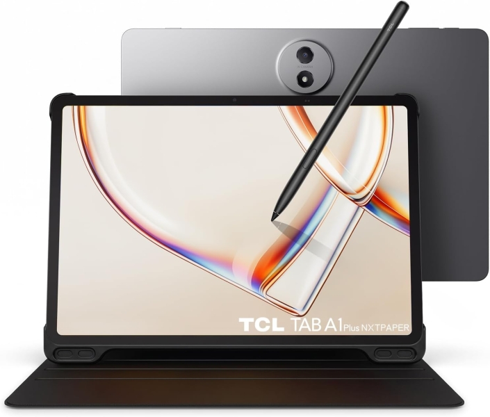 Tablet TCL TAB A1 Plus Nxtpaper 12,2"6GB/256GB Wi-Fi,Bluetooth 5.0 Cinza + Capa + Caneta Stylus