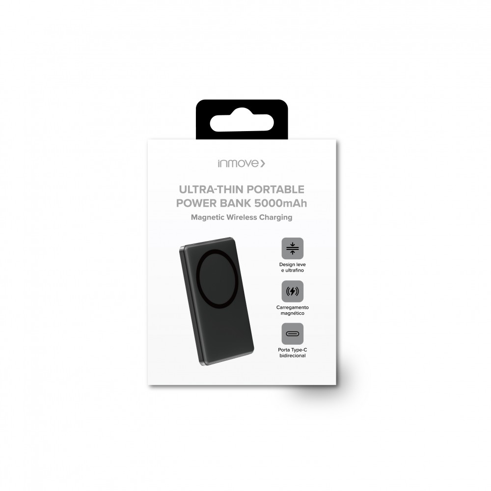 Powerbank Inmove Ultra-Thin Portable Power Bank 5000Mah Black