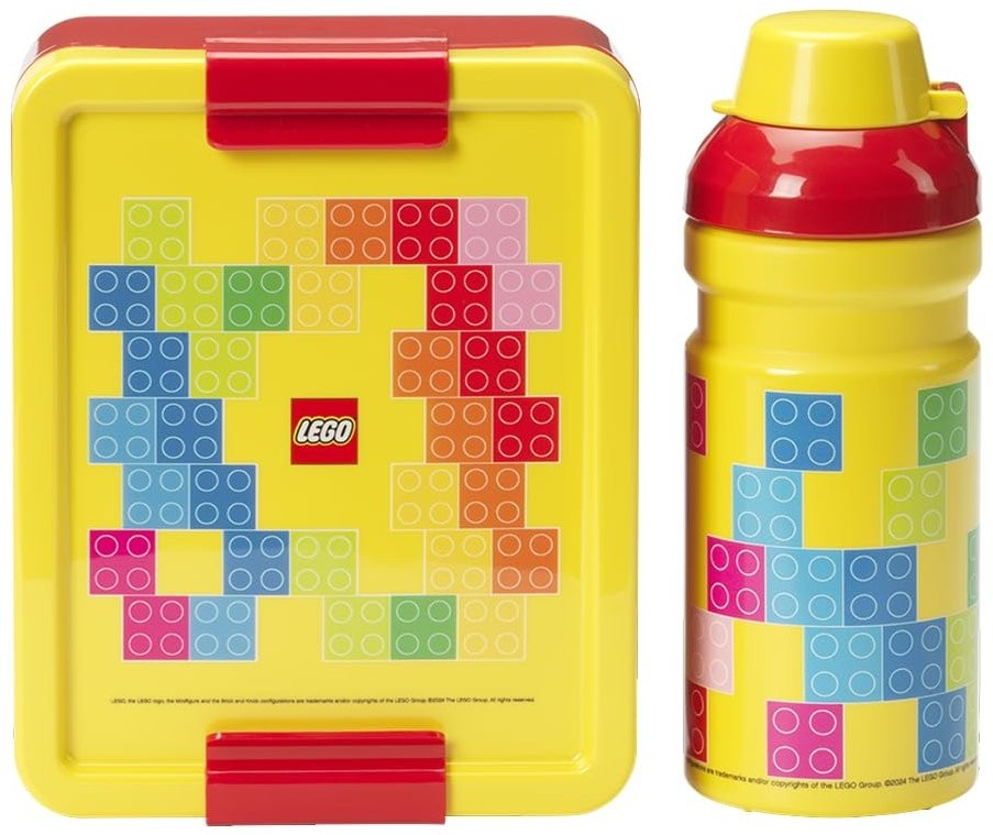 Conjunto LEGO - Brick Pattern (Lancheira e garrafa de 390 ml)