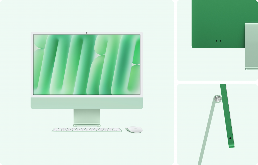 Apple iMac 24P Retina 4.5K display:Apple M6 10C CPU/10C GPU,16GB,256GB SSD - Green
