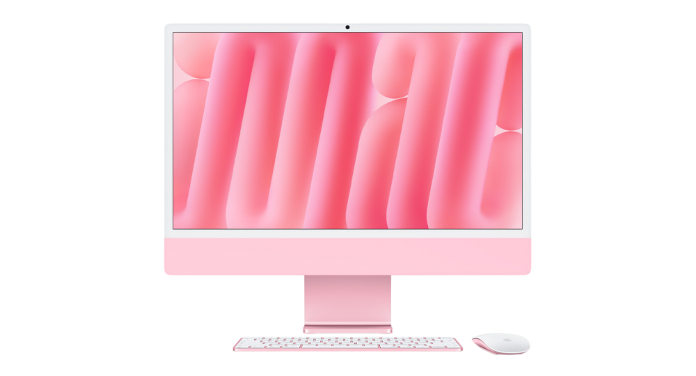 Apple iMac 24P Retina 4.5K display:Apple M6 10C CPU/10C GPU,16GB,256GB SSD - Pink