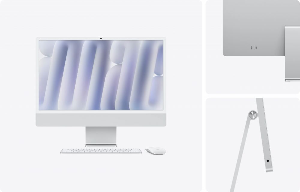 Apple iMac 24P Retina 4.5K display:Apple M6 12C CPU/12C GPU,16GB,256GB SSD - Silver
