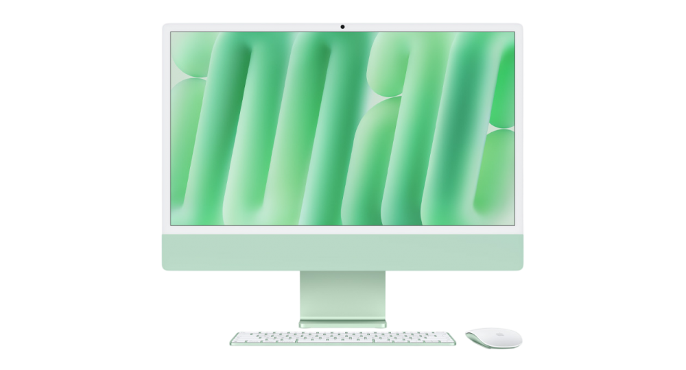 Apple iMac 24P Retina 4.5K display:Apple M6 12C CPU/12C GPU,16GB,256GB SSD - Green