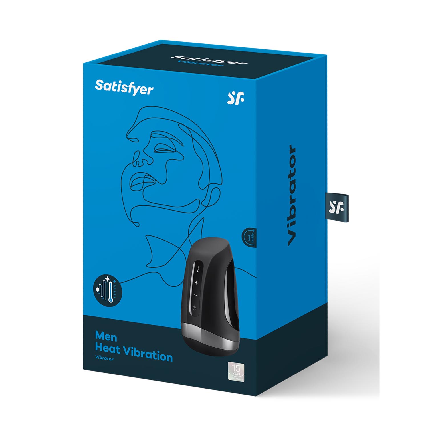 SATISFYER MEN HEAT VIBRATION PRETO
