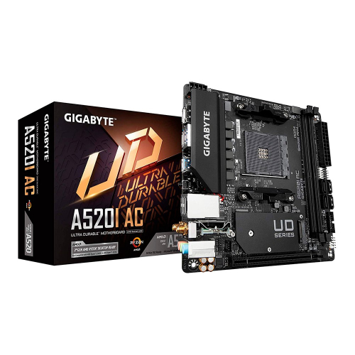 MOTHERBOARD M-ITX GIGABYTE - AM4 A520I AC