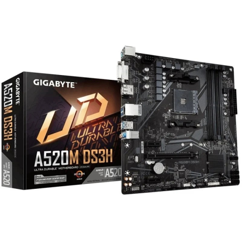 MOTHERBOARD GIGABYTE AM4 A520M DS3H