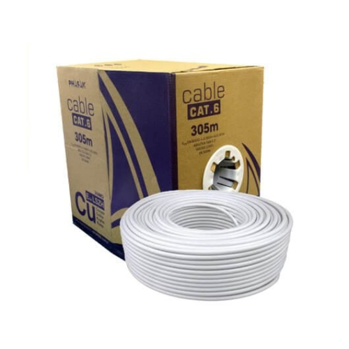 CABO RED UTP CAT6 RJ45 PHASAK 305M GRIS